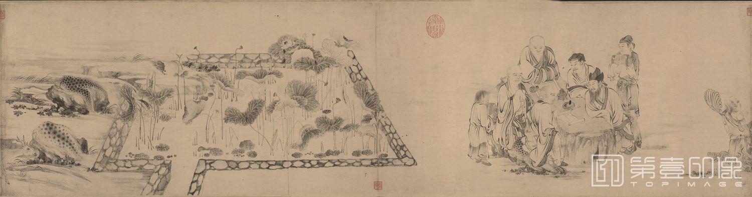 国画-莲社图-分段-05