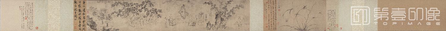 国画-昆虫图与老师图卷合璧