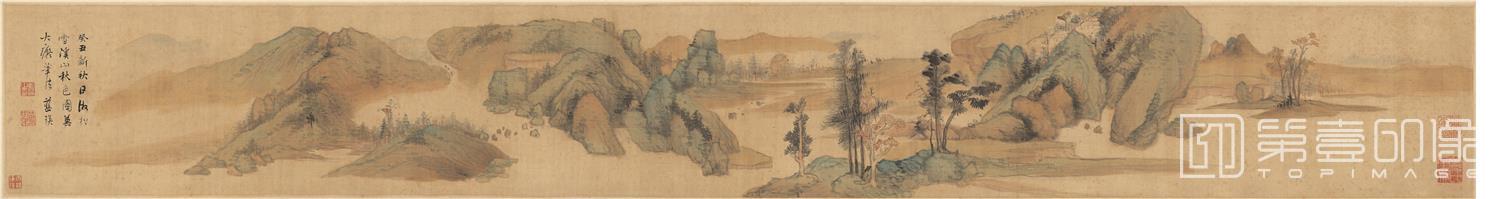 国画-溪山秋色