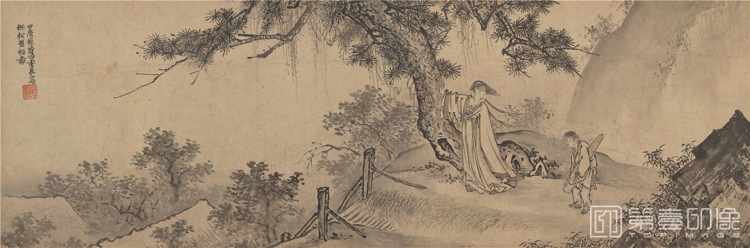 国画-归去来辞图卷纸-05