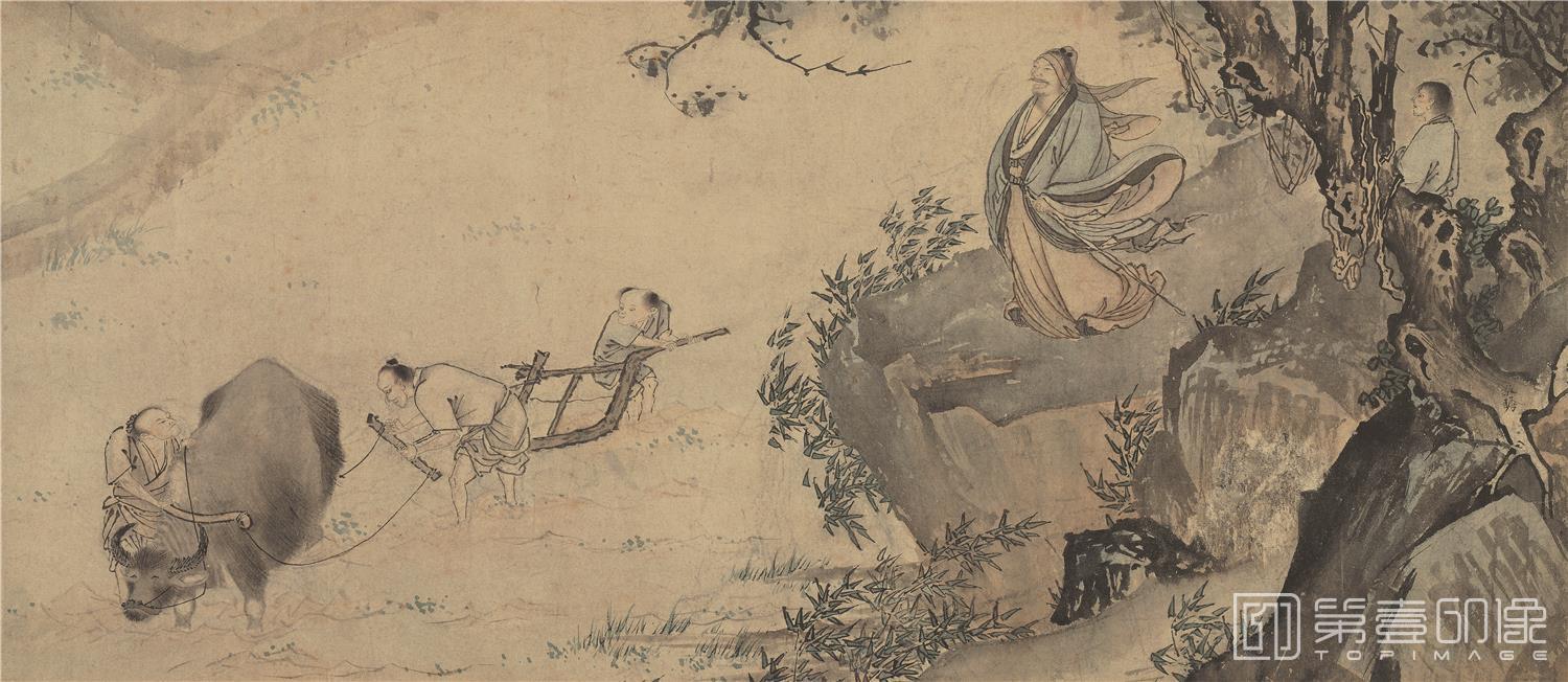 国画-归去来辞图卷纸-06