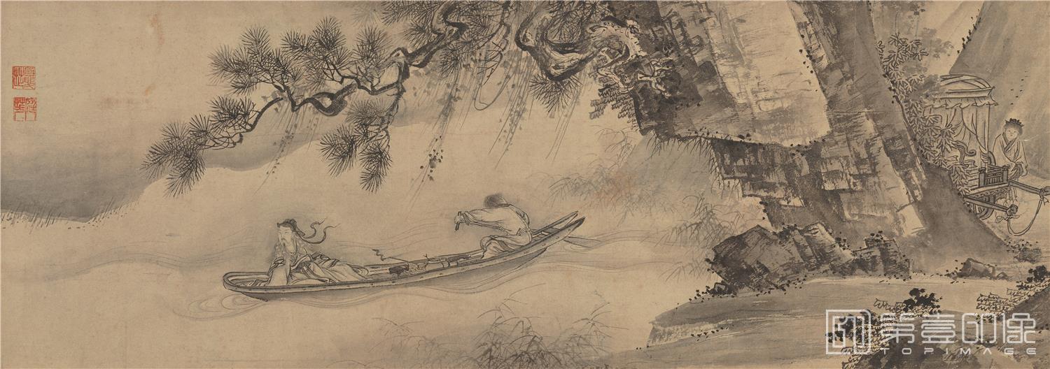 国画-归去来辞图卷纸-07