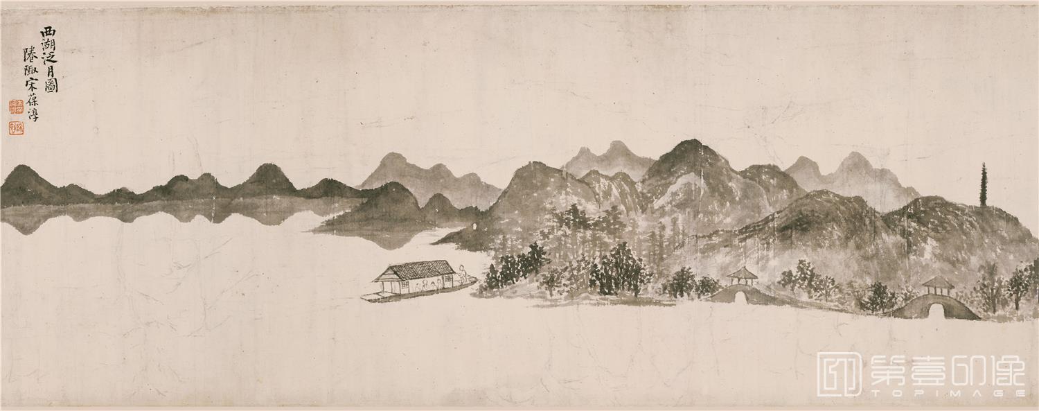 国画-西湖泛月图-分段-06