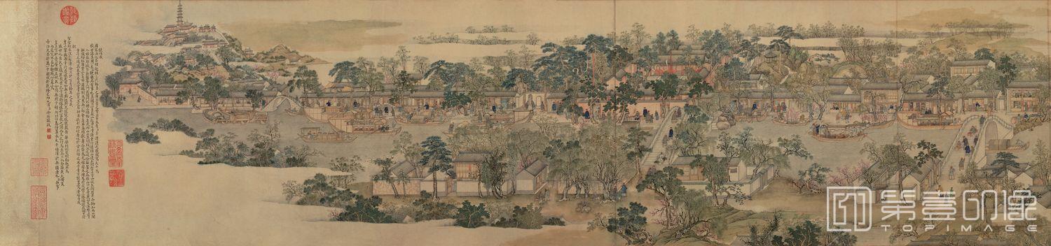 国画-姑苏繁华图卷-分段-10