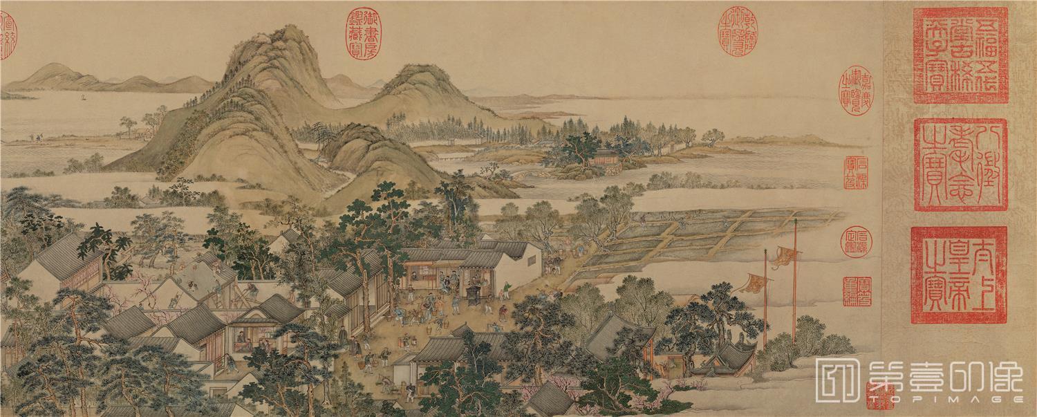 国画-姑苏繁华图卷-分段-01