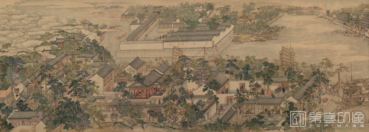 国画-姑苏繁华图卷-分段-04