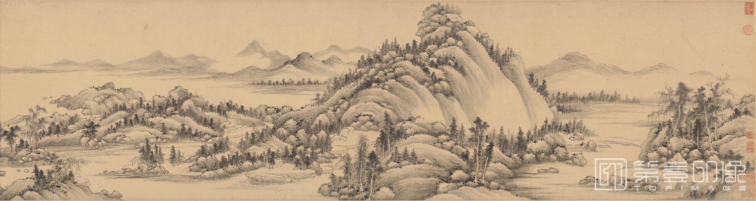 国画-富春山居图卷-分段-01