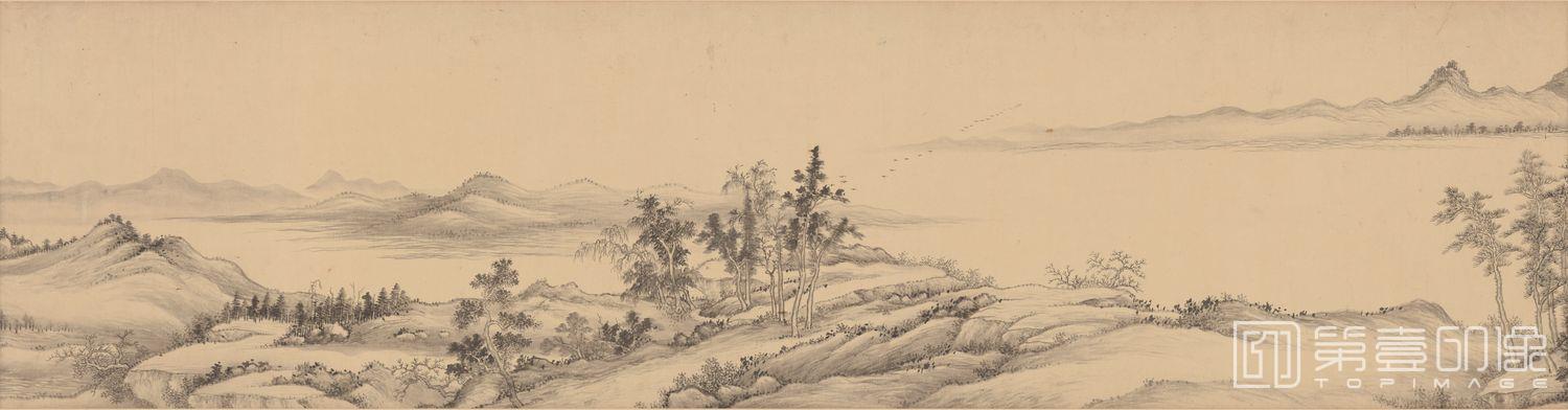 国画-富春山居图卷-分段-04
