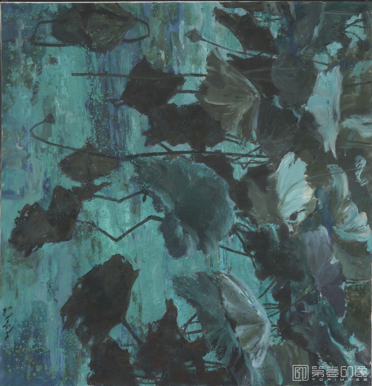 油画-乌克兰-米哈伊尔·顾依达-荷花