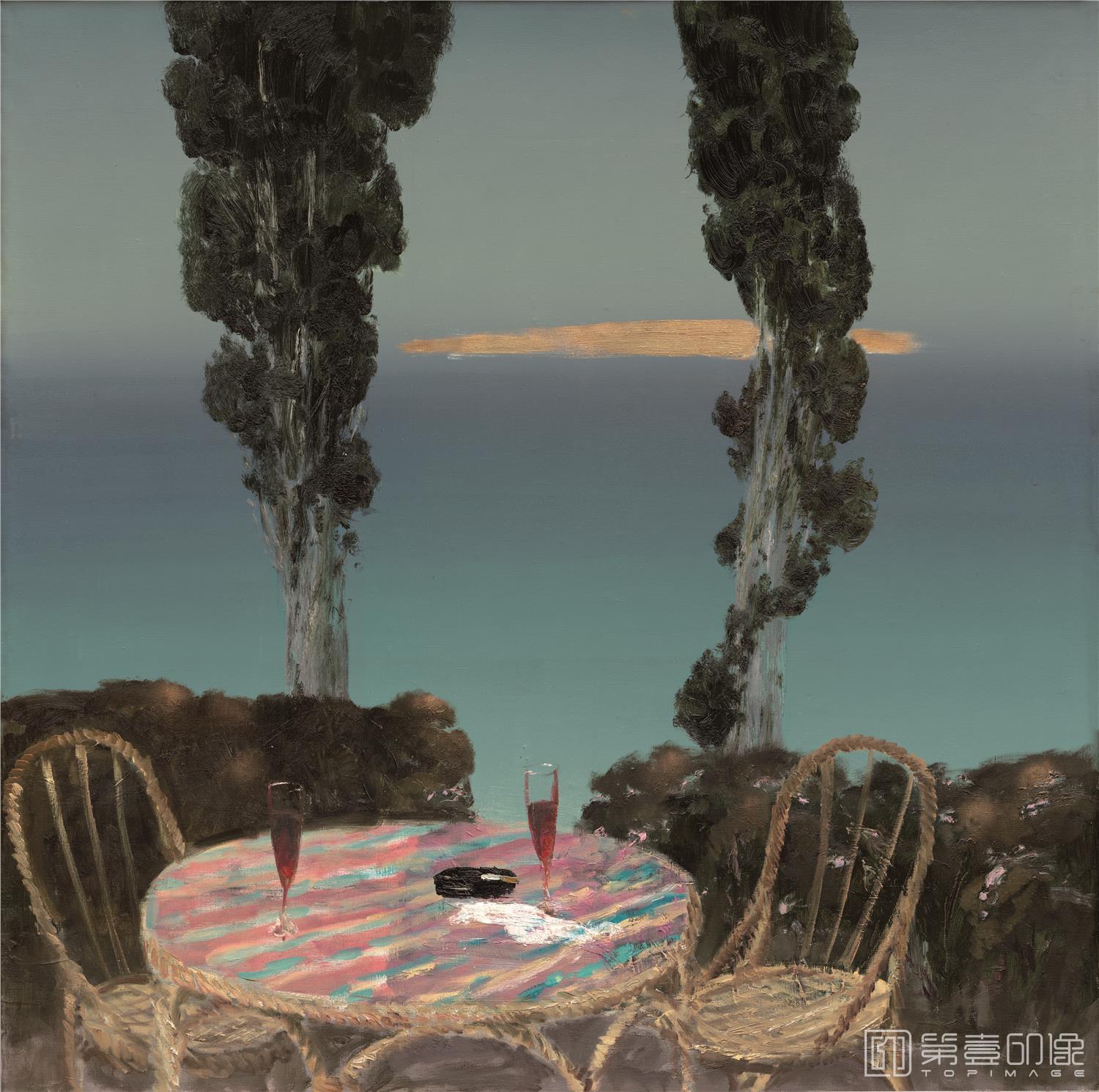 油画-乌克兰-米哈伊尔·顾依达-像天鹅绒一样温柔的淡季