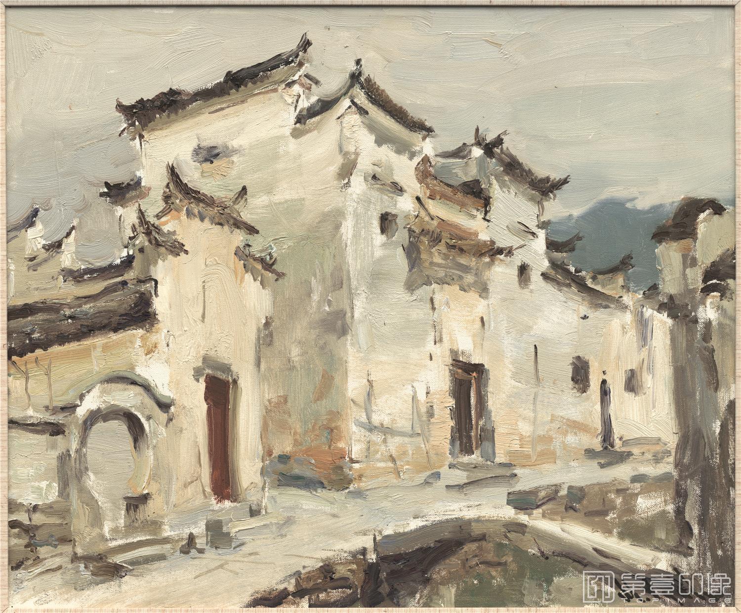油画-乌克兰-米哈伊尔·顾依达-古民居