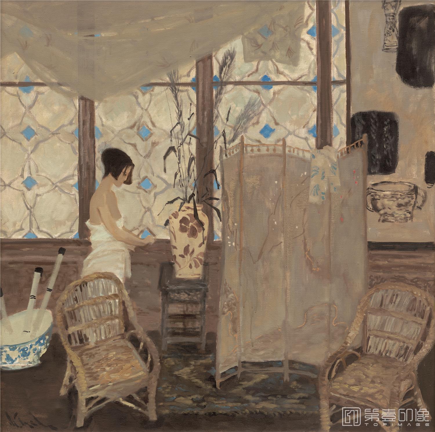 油画-乌克兰-米哈伊尔·顾依达-在中国画家的工作室