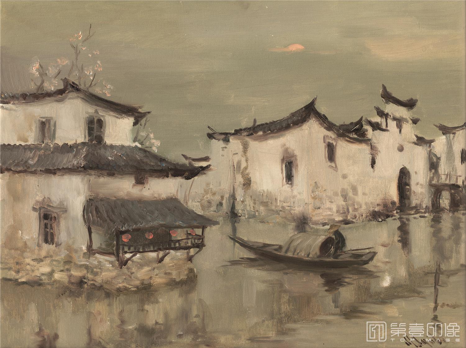 油画-乌克兰-米哈伊尔·顾依达-水乡-01
