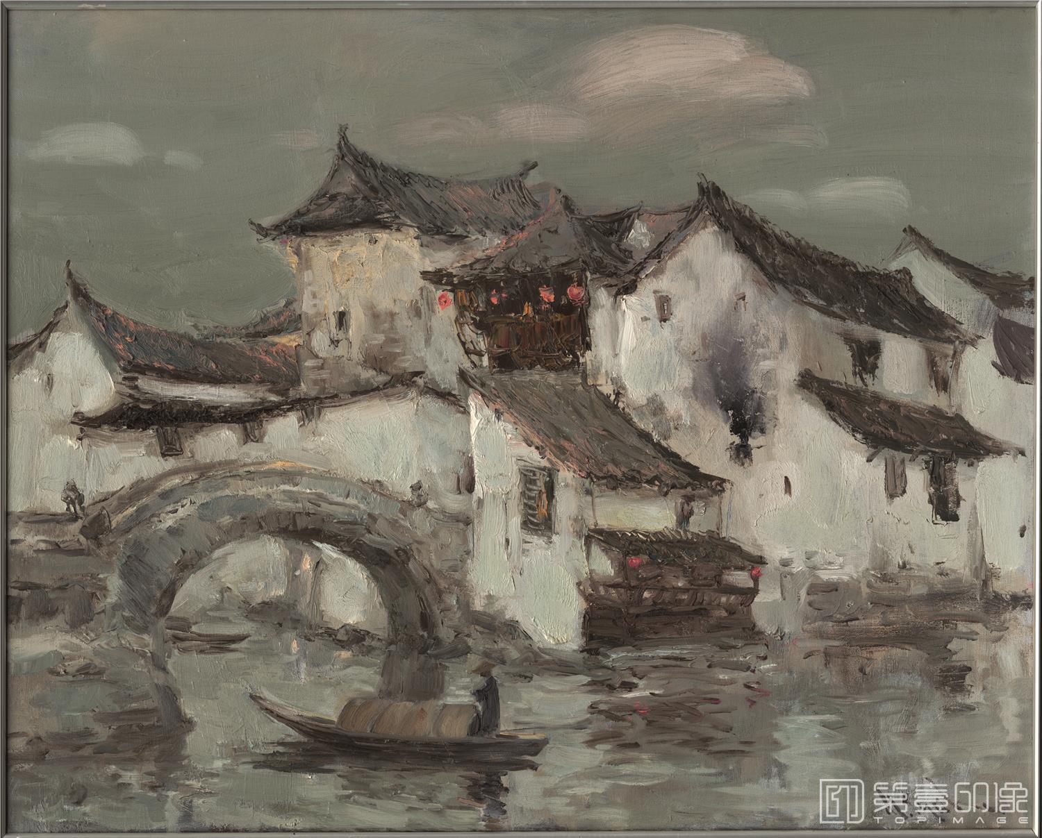 油画-乌克兰-米哈伊尔·顾依达-水乡-02
