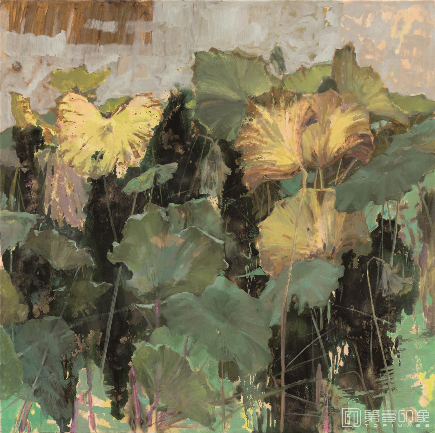 油画-乌克兰-米哈伊尔·顾依达-荷花