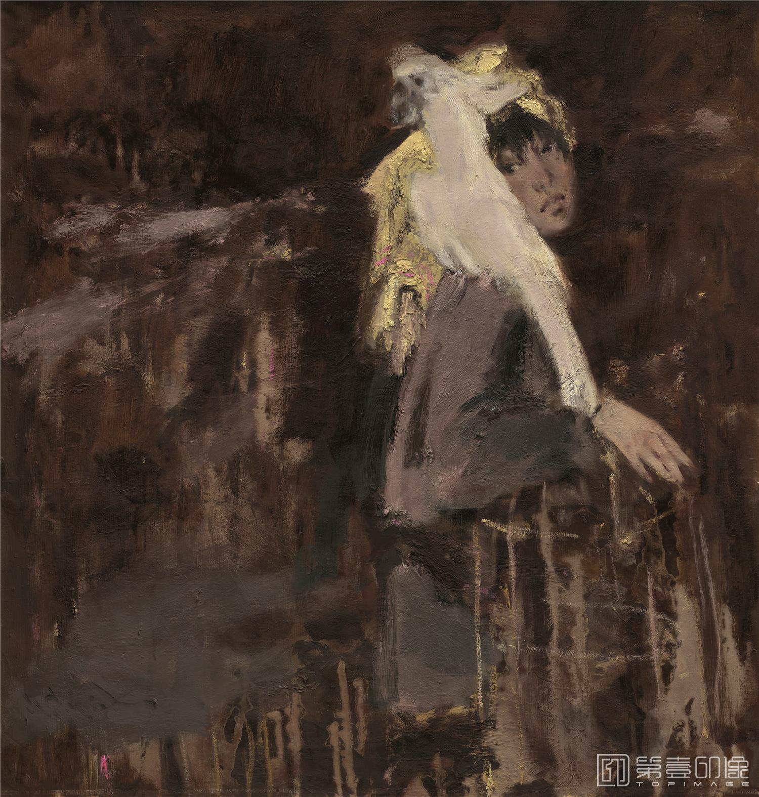 油画-乌克兰-米哈伊尔·顾依达-鸟市