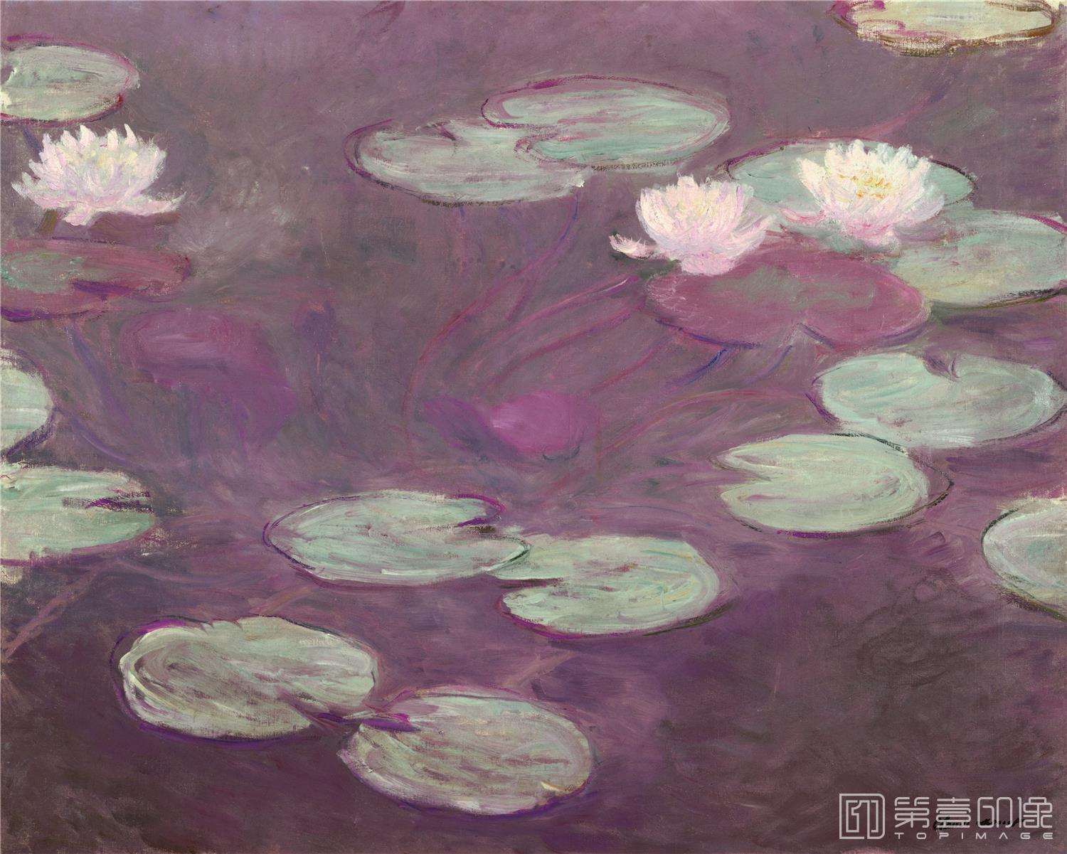 油画-油画-法国-克劳德·莫奈-睡莲