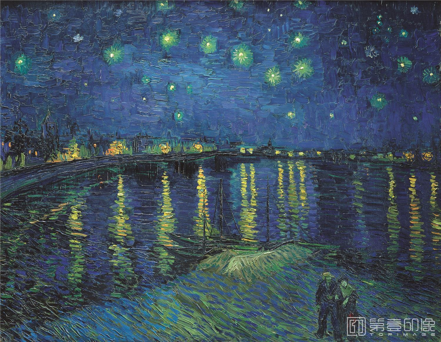 油画-油画-荷兰-文森特·威廉·梵高-星夜-01