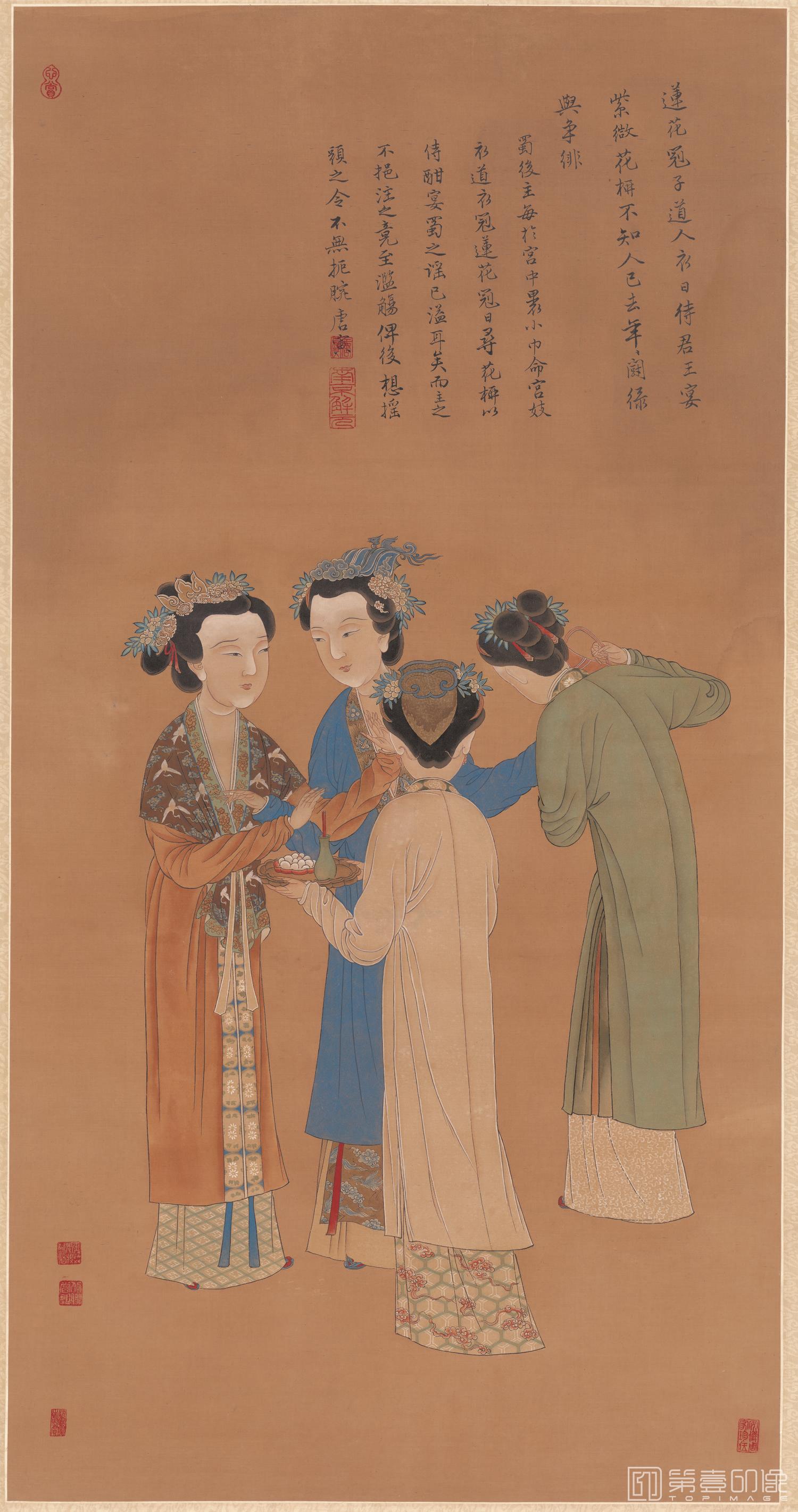 国画-孟蜀宫妓图