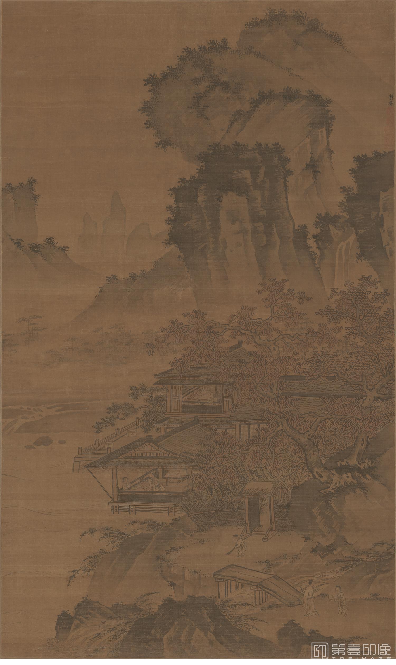 国画-山水-99X164cm