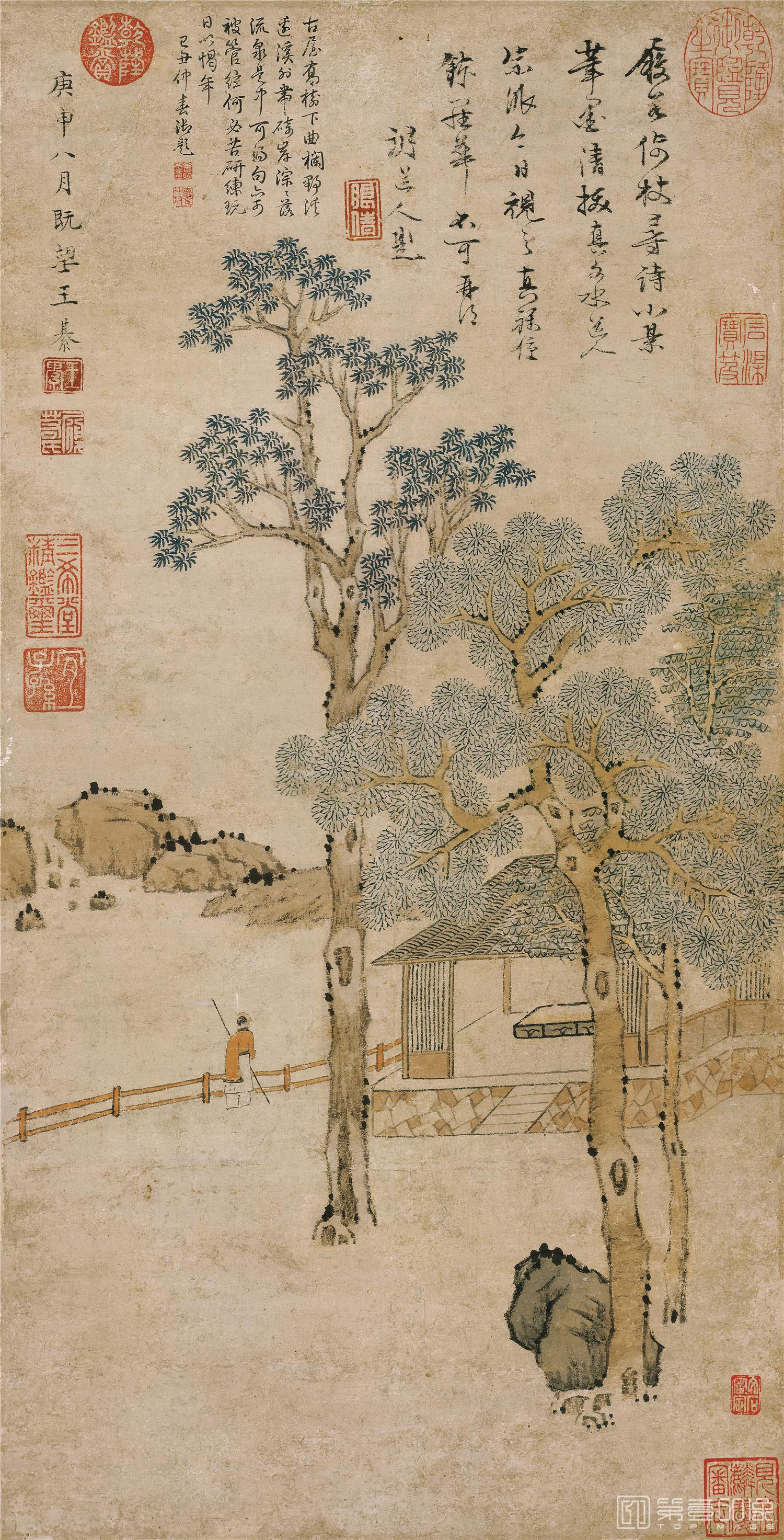 国画-携杖寻诗图