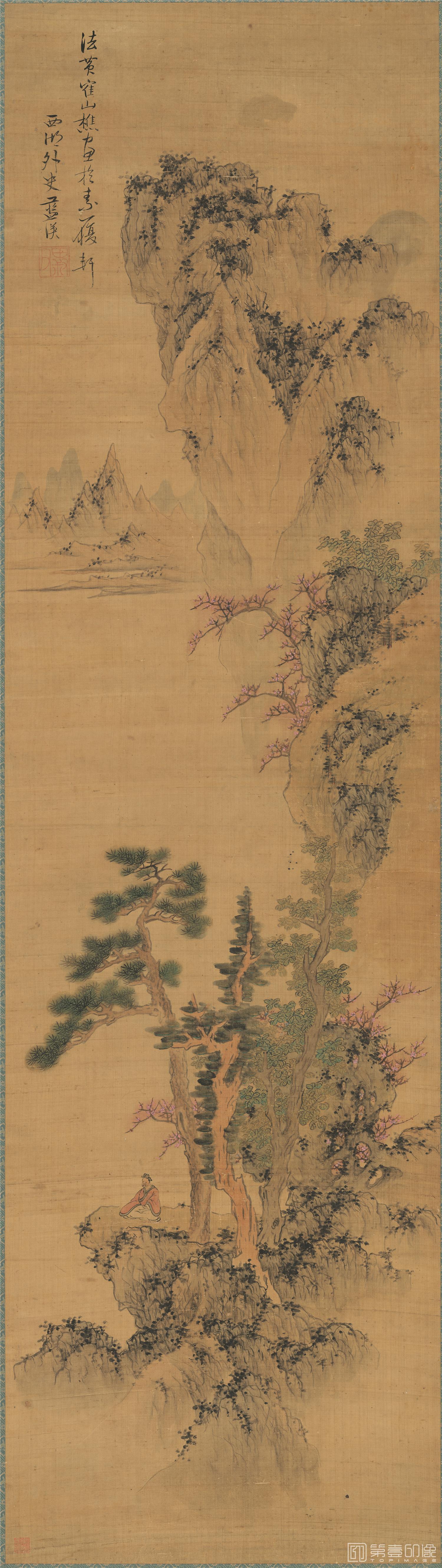 国画-仿王蒙山水图