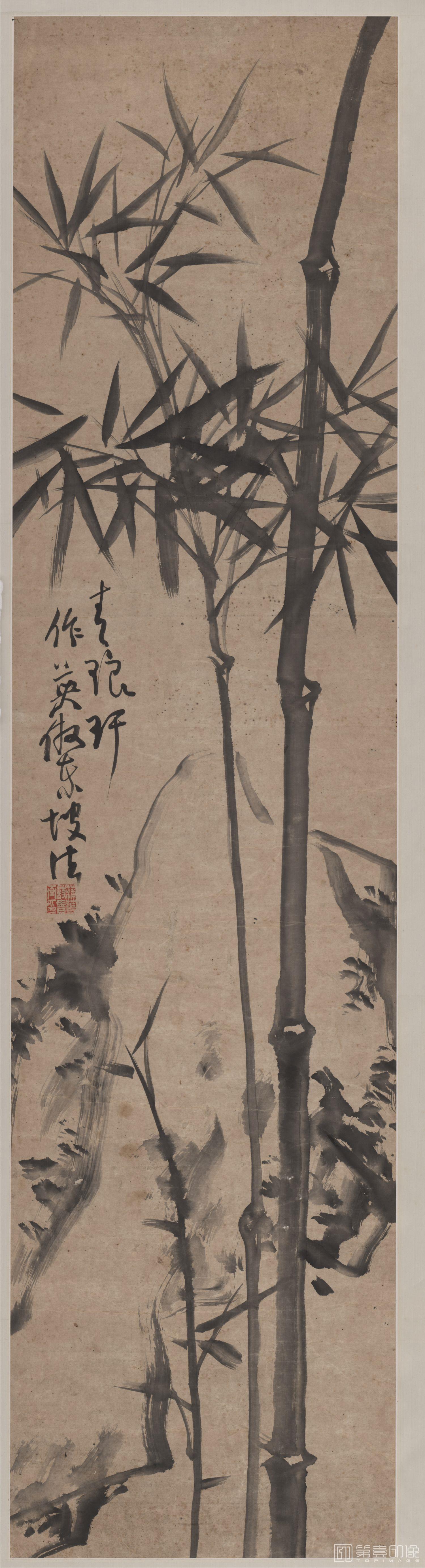 国画-水墨竹子-01