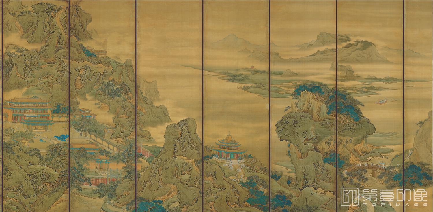 国画-阿房宫-60X194cm-03