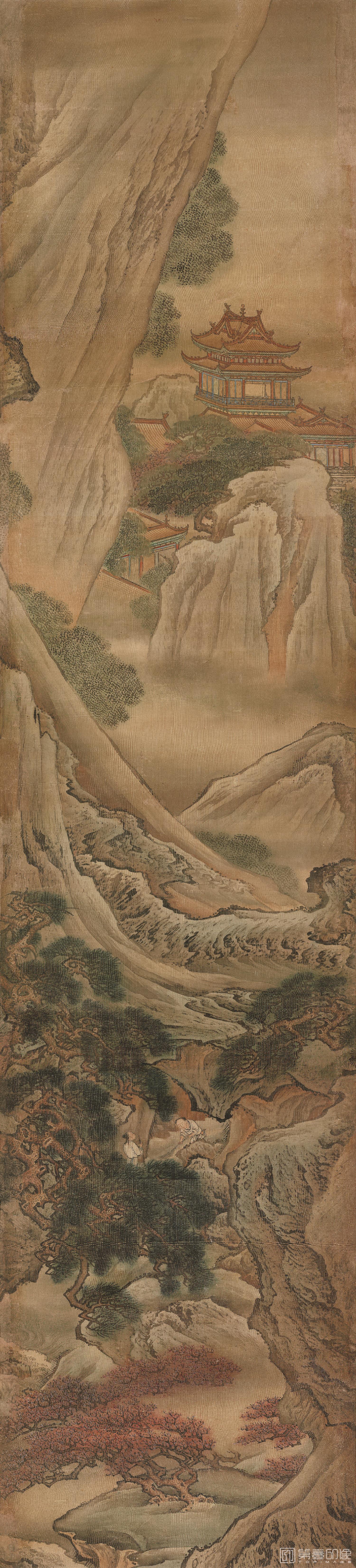 国画-蓬莱仙境图屏-03