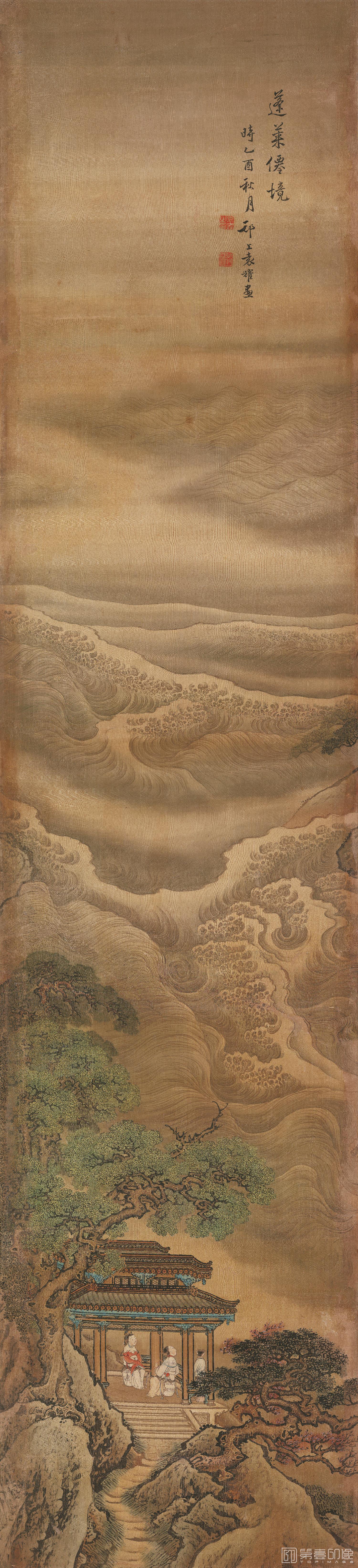 国画-蓬莱仙境图屏-05