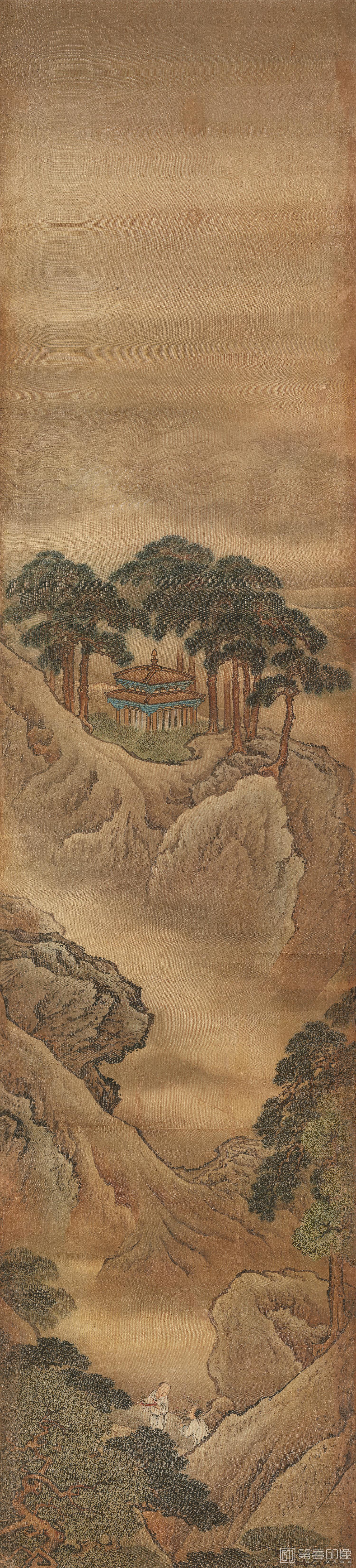 国画-蓬莱仙境图屏-06