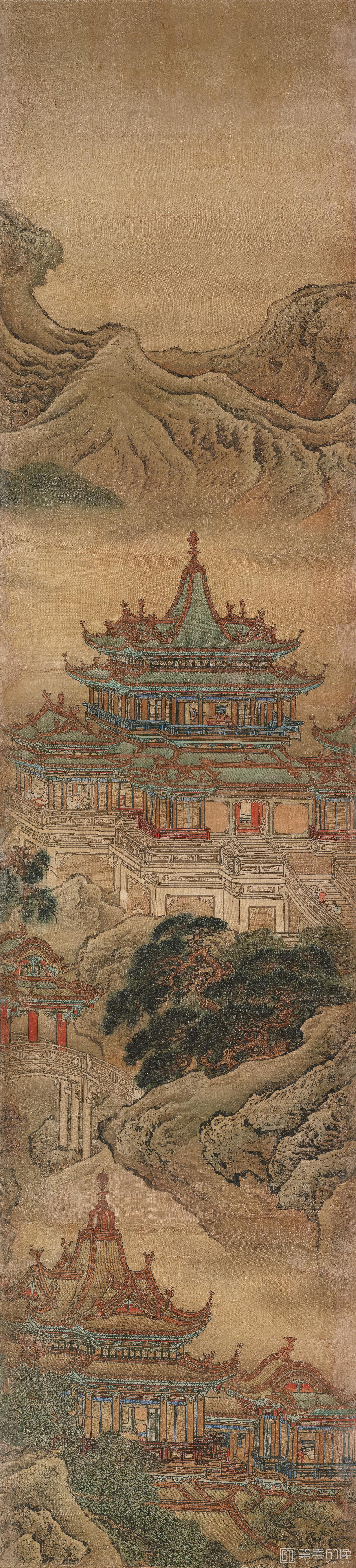 国画-蓬莱仙境图屏-08