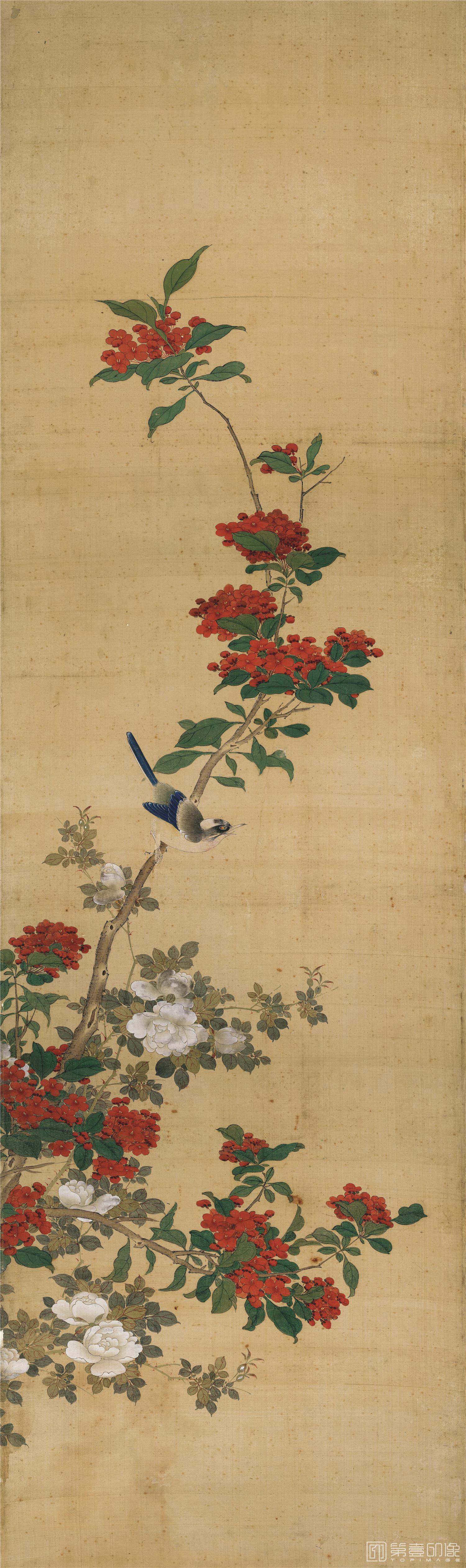 国画-四季花鸟图屏-04