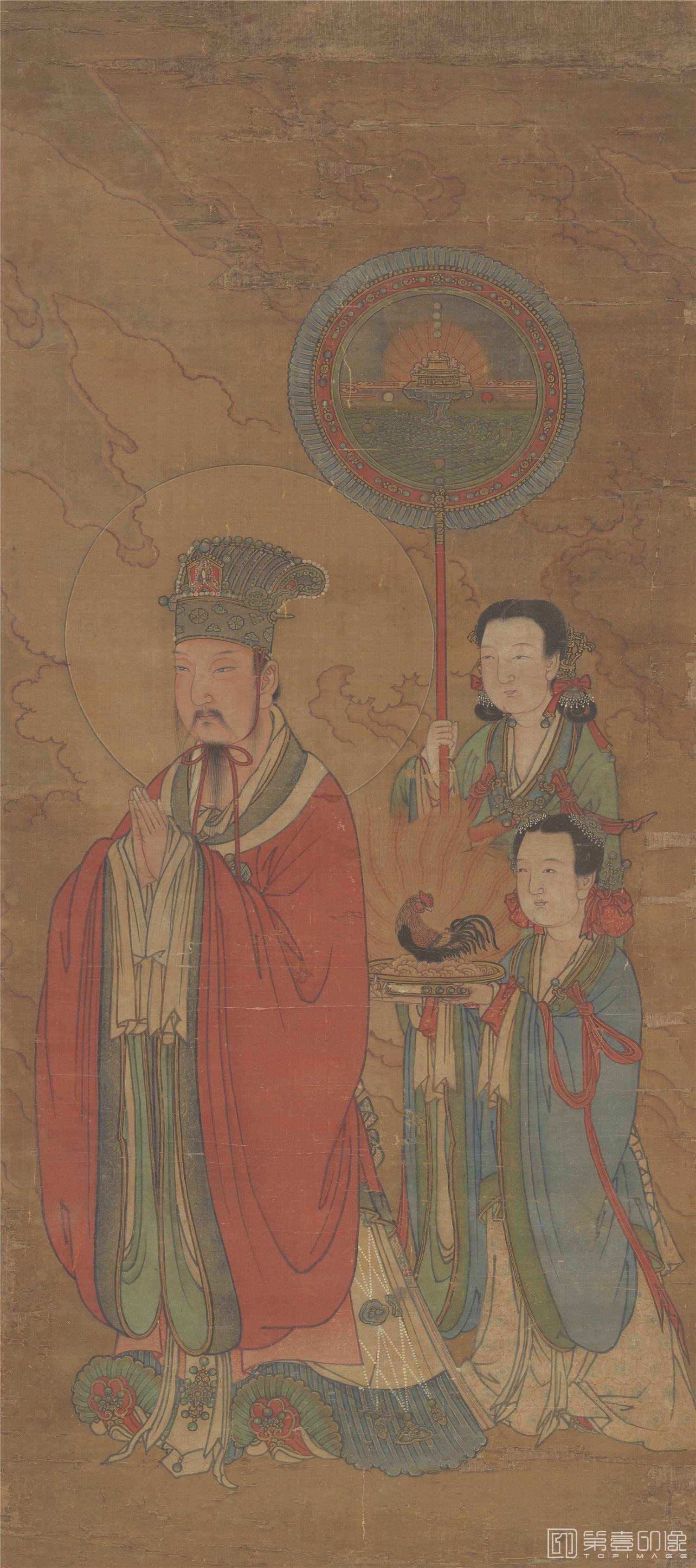 国画-古佛像-56.8X127.7cm