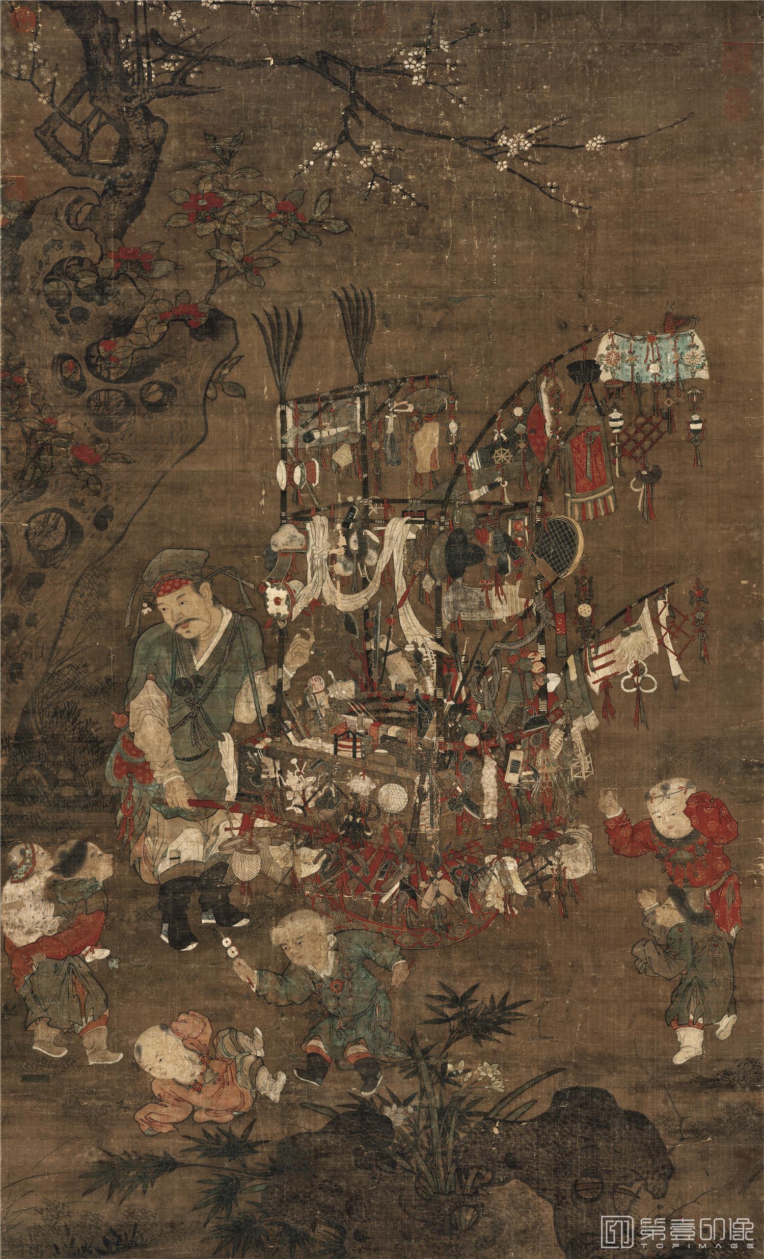 国画-货郎图