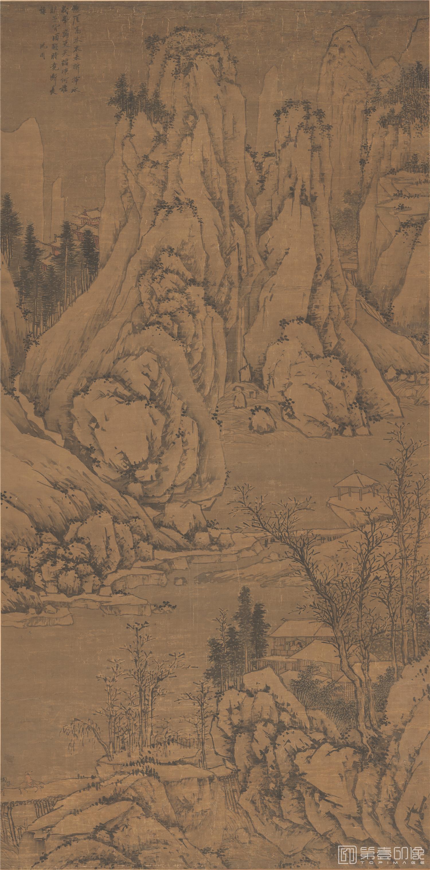 国画-雪景山水-87.3X176.6cm