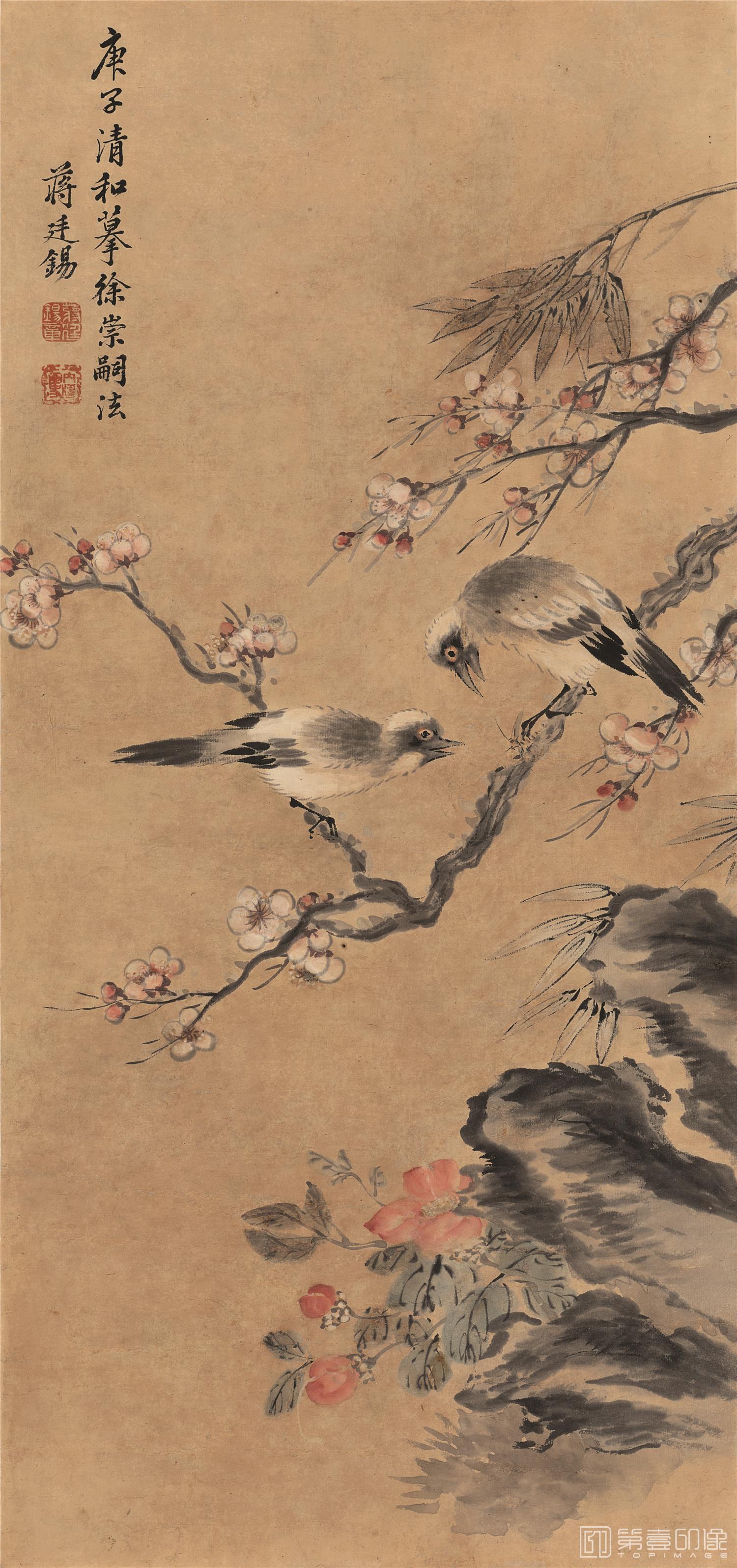 国画-白鸠图-31.7X67.4cm