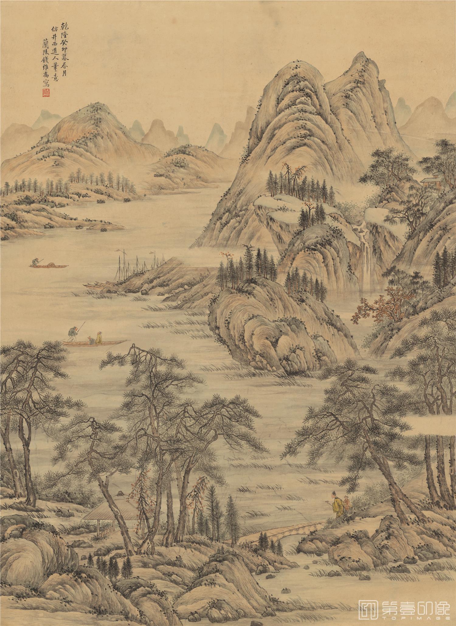 国画-山水图-76X104.4cm