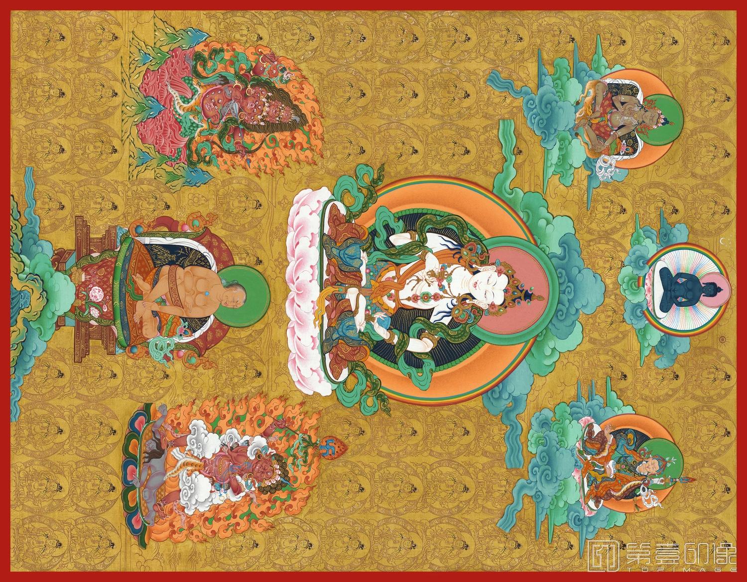 手绘-唐卡-唐卡册页-02