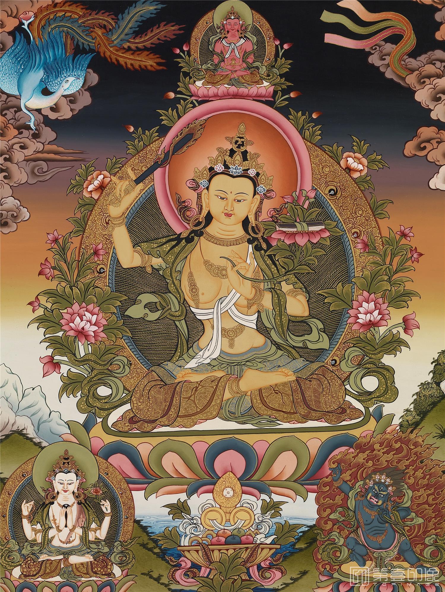 手绘-唐卡-唐卡佛像-07