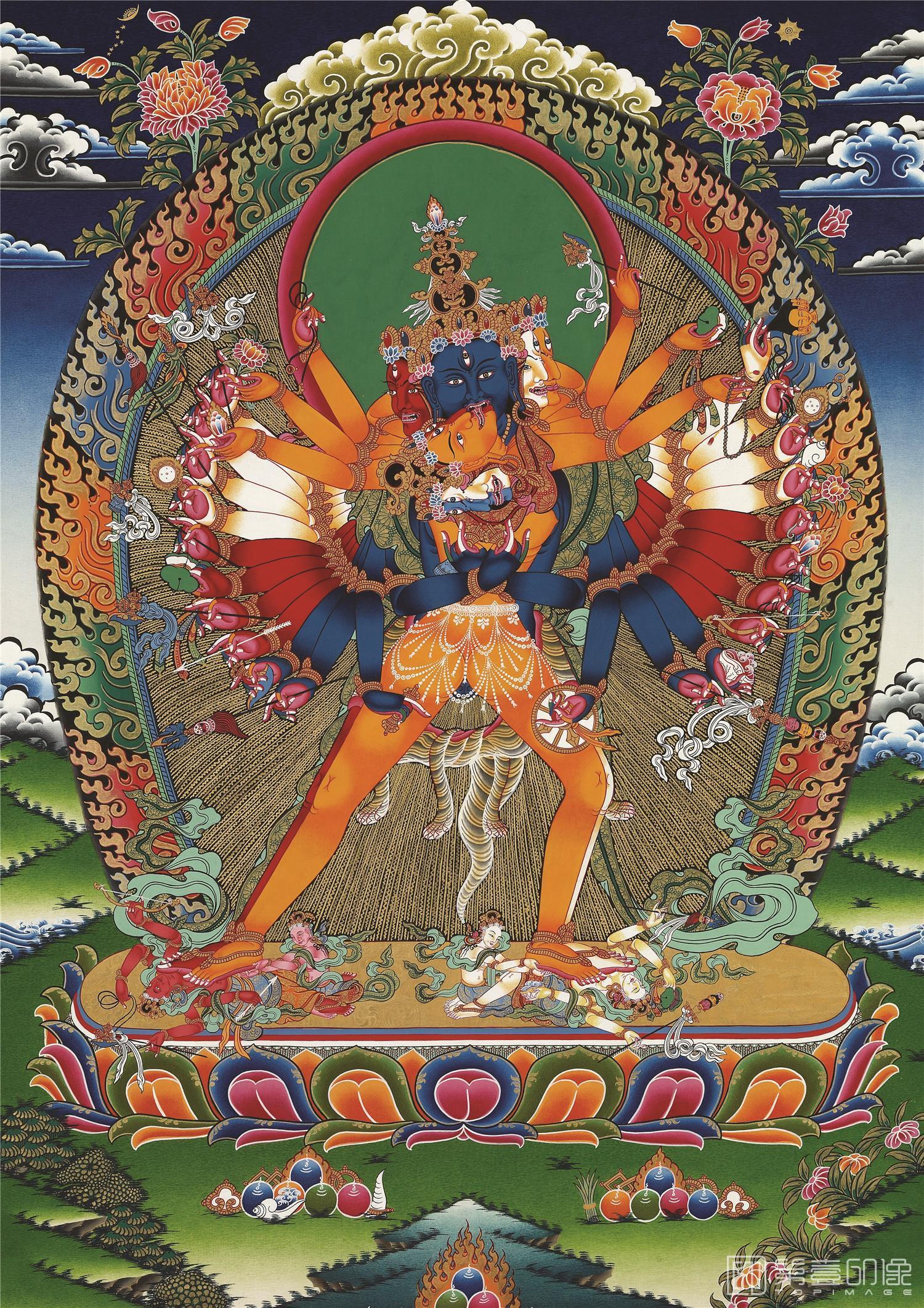 手绘-唐卡-唐卡佛像-10