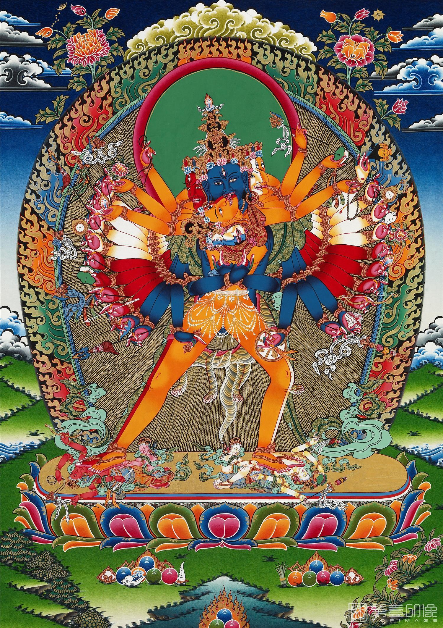 手绘-唐卡-唐卡佛像-16
