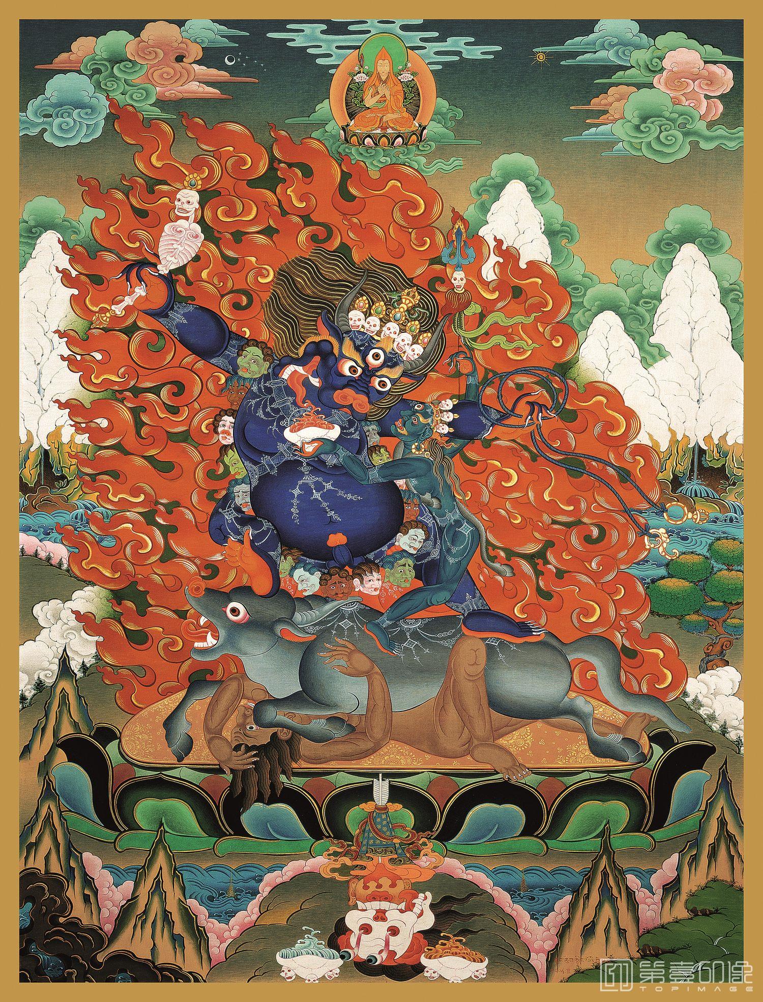 水彩画-唐卡-03