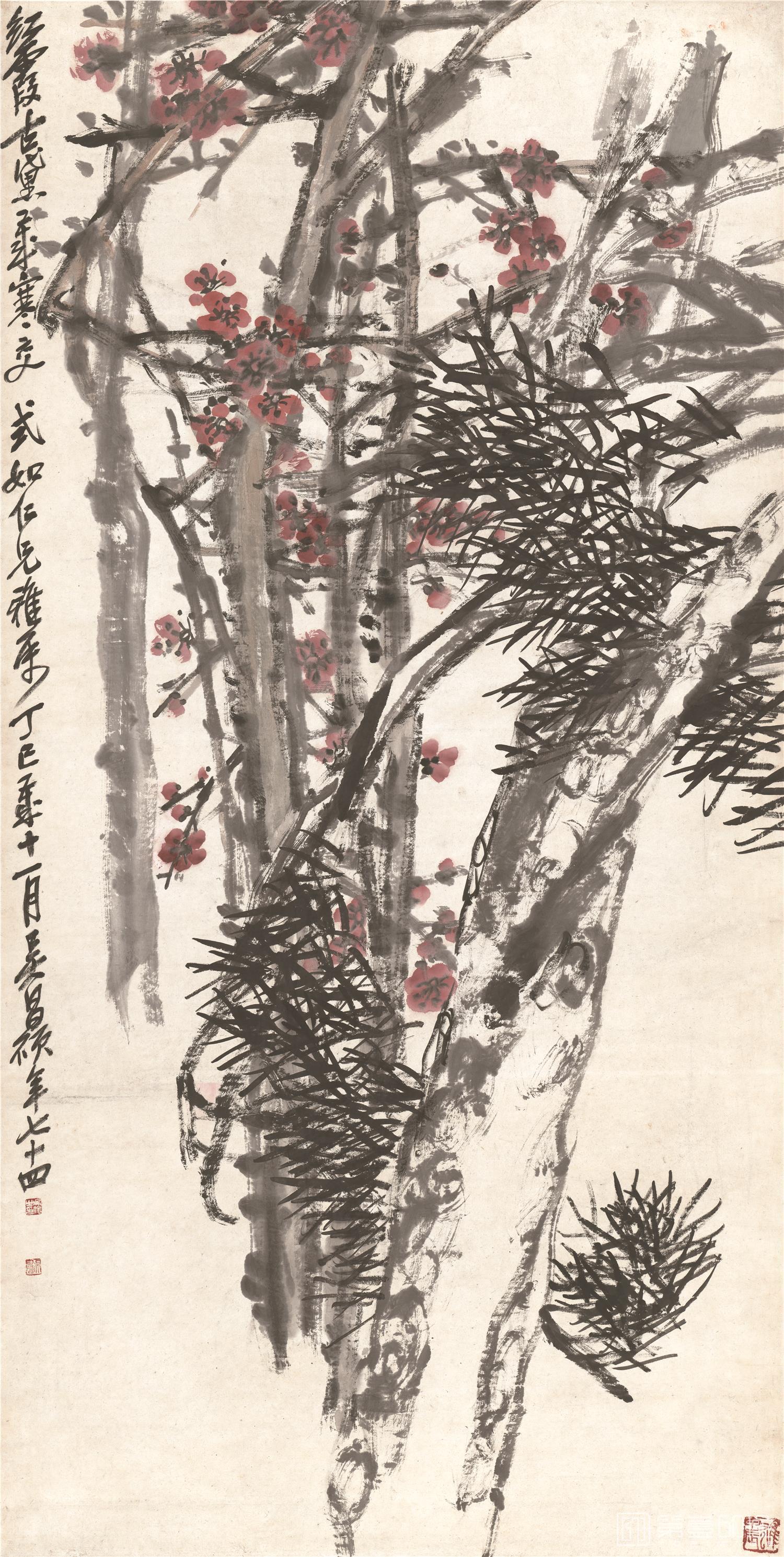 国画-松梅图