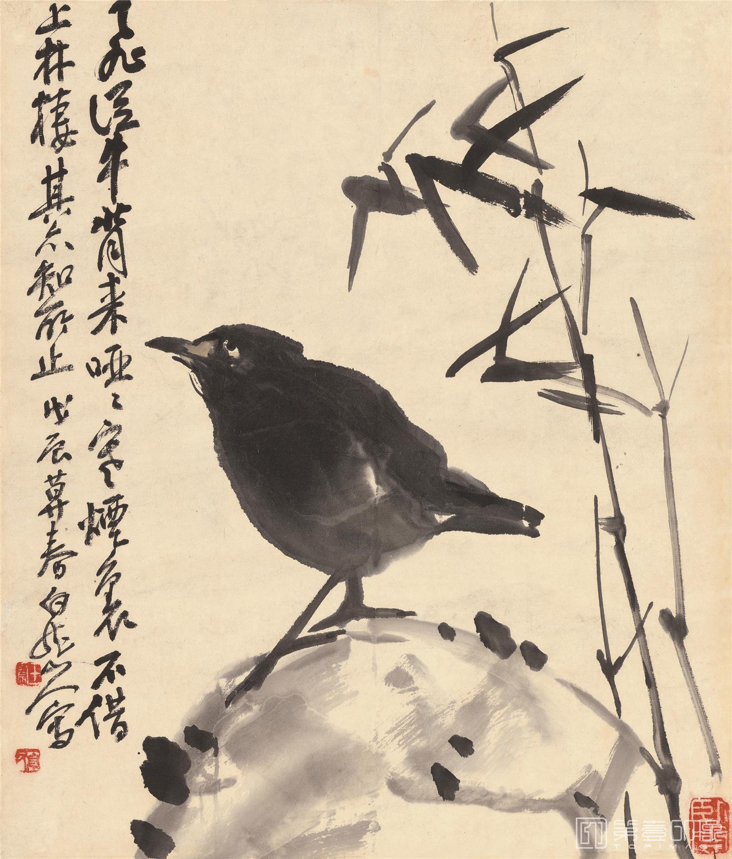 国画-花鸟册轴-28X32.8cm