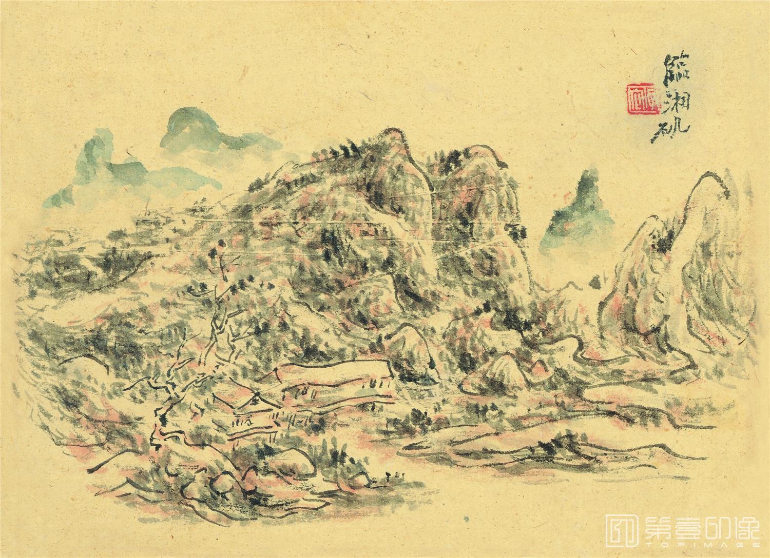 国画-山水册页-23X16.5cm-17