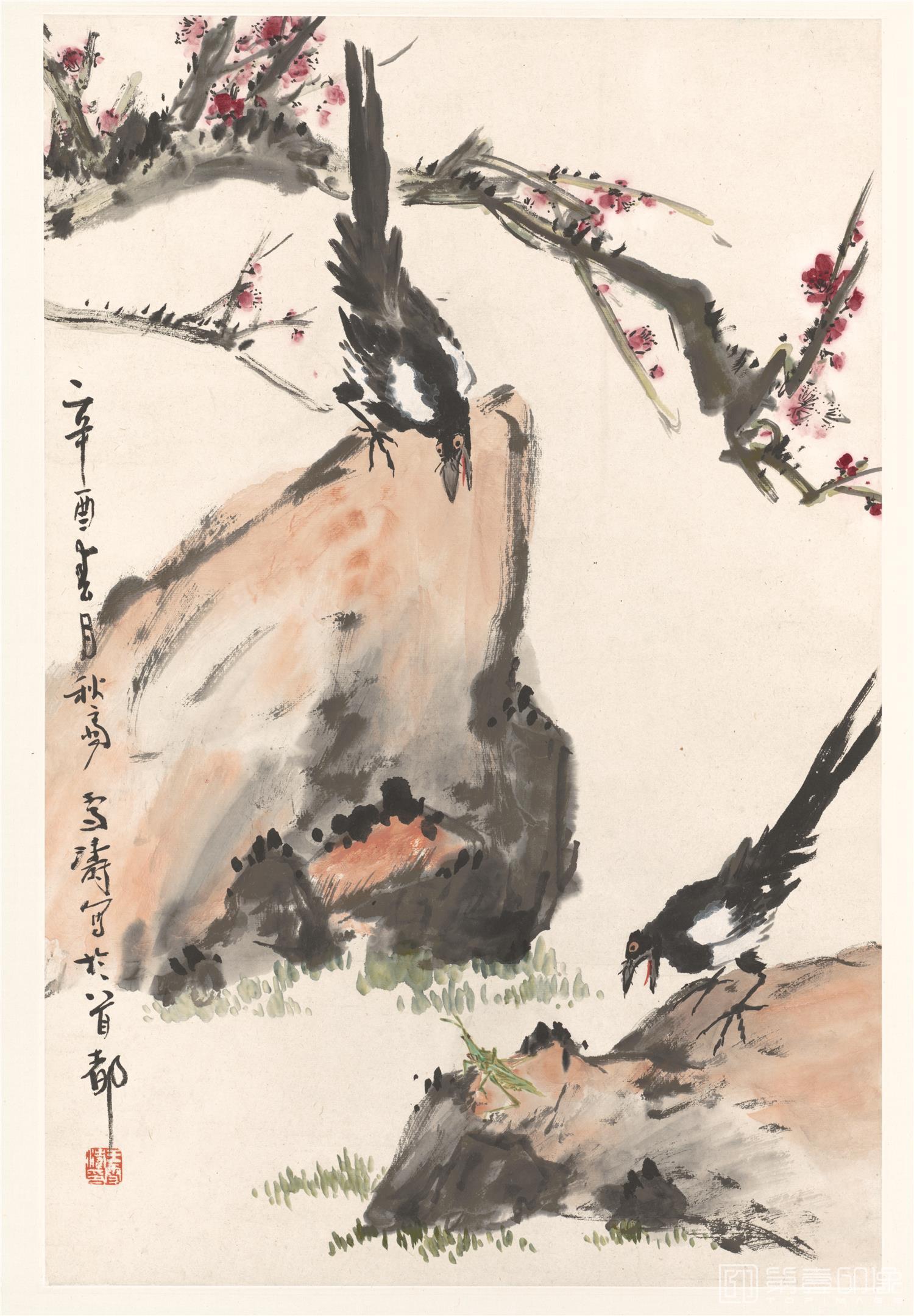 国画-乌鸦拧笛