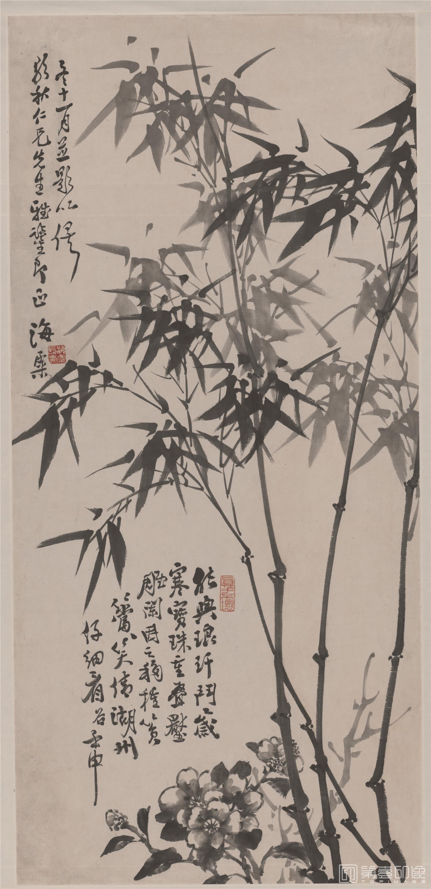国画-双马奔腾