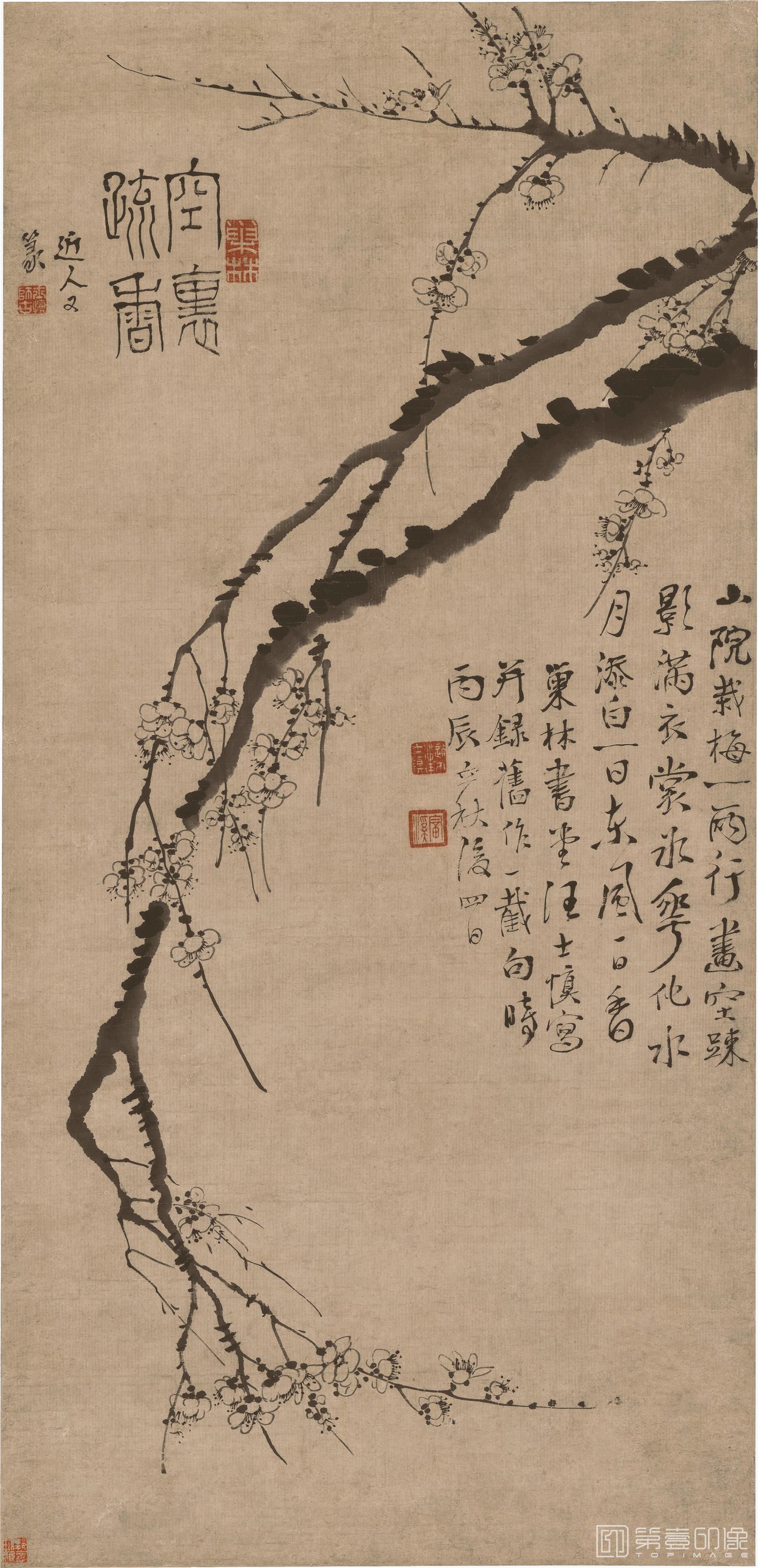 国画-空里疏香图轴