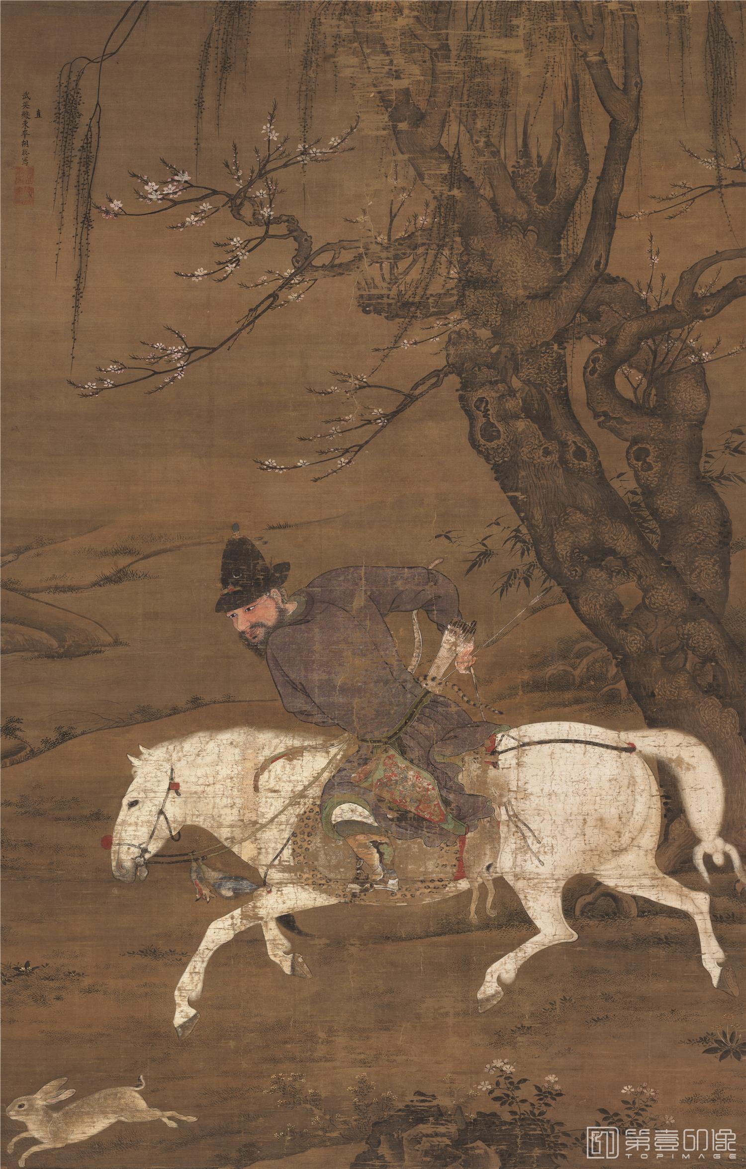 国画-春猎图-122X191cm